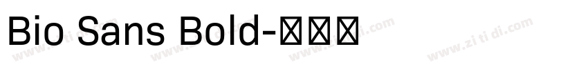 Bio Sans Bold字体转换